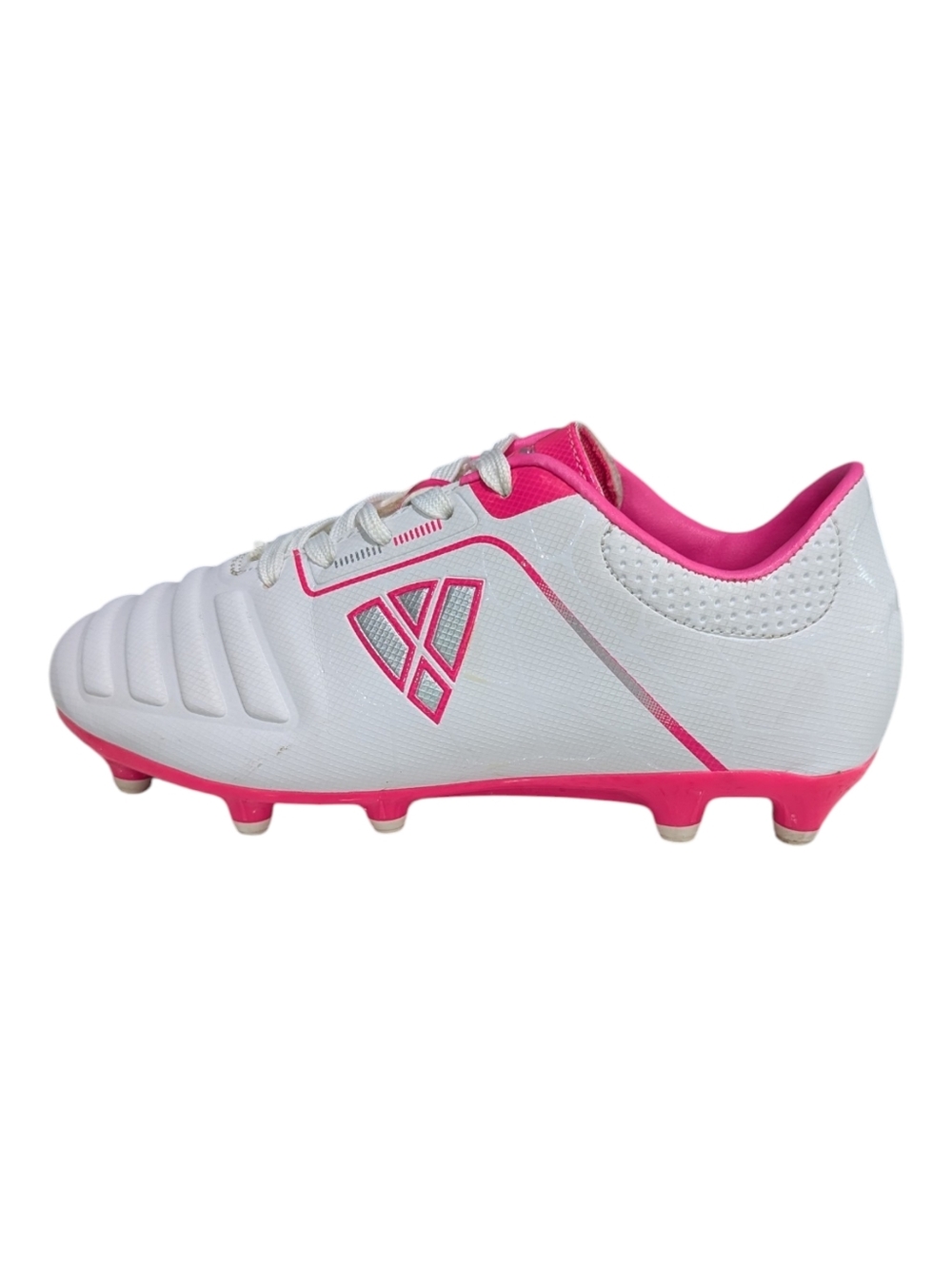 Vizari Kids Avalon Soccer Football Shoes Cleats White Pink Girls Size 13